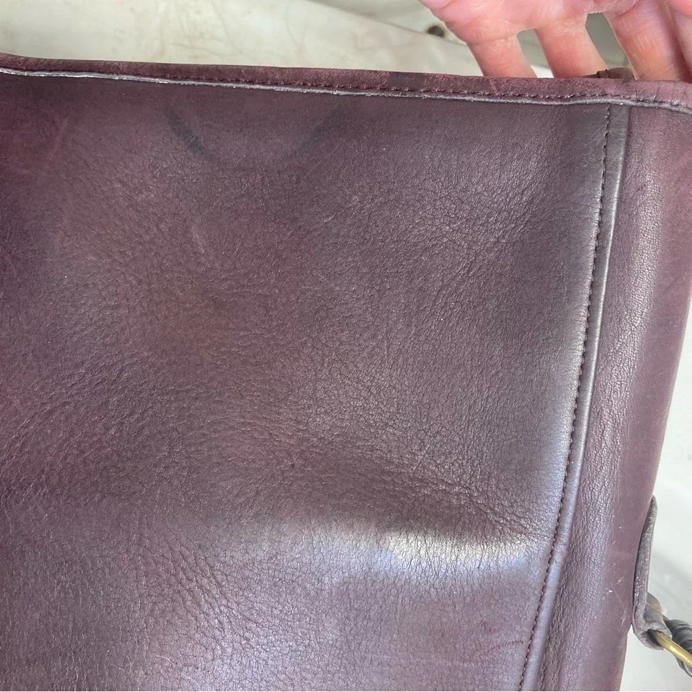 Coach RARE burgandy leather vintage New York City Bonnie cashin era breifcase